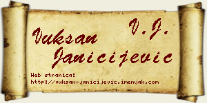 Vuksan Janičijević vizit kartica